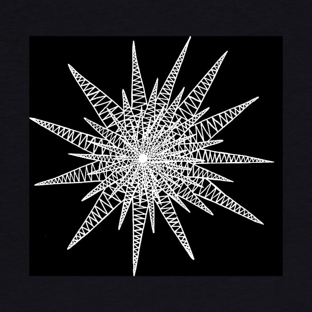 Zig Zag Star Negative by marilynllowe